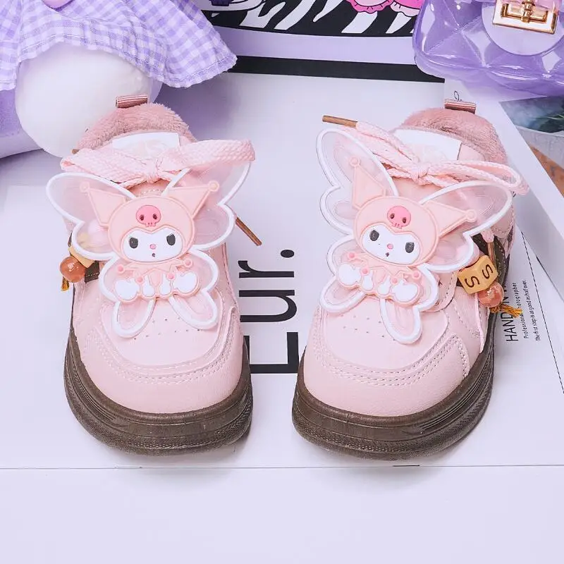 Hot Sanrio Kuromi Girl Kawaii Fleece-Lined Sneakers Student Winter Fashion Cartoon Anime Child Keep Warm Leisure Cotton Shoes
Hot Sanrio Kuromi Girl Kawaii Fleece-Lined Sneakers Student Winter Fashion Cartoon Anime Child Keep Warm Leisure Cotton Shoes