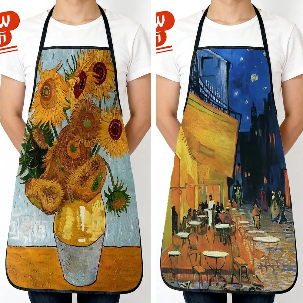 Vincent Sunflowers van Gogh Long Waterproof Oil-proof Kitchen Apron, Ideal for Women and Tall Men – Perfect for Cafe, Restaurant
Vincent Sunflowers van Gogh Long Waterproof Oil-proof Kitchen Apron, Ideal for Women and Tall Men – Perfect for Cafe, Restaurant