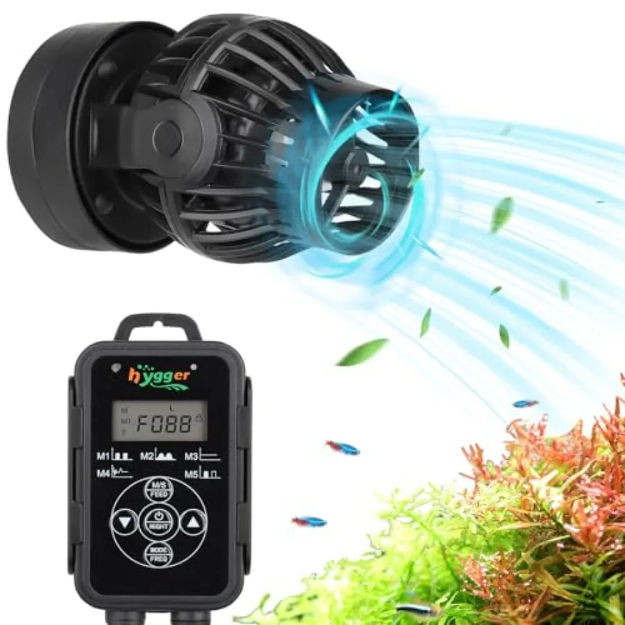 Aquarium Wave Maker with Intelligent Controller 5 Wave Modes Adjustable Water Flow Magnetic DC 12V Quiet Aquarium Powerhead for
Aquarium Wave Maker with Intelligent Controller 5 Wave Modes Adjustable Water Flow Magnetic DC 12V Quiet Aquarium Powerhead for