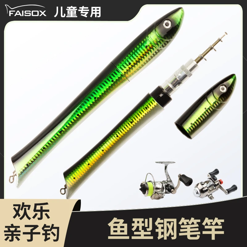 3-12 Years Old Children's Mini Roadrunner Pen Rod Spinning Reel Set Portable Lightweight Micro Object Parent-child Fishing Set
3-12 Years Old Children's Mini Roadrunner Pen Rod Spinning Reel Set Portable Lightweight Micro Object Parent-child Fishing Set