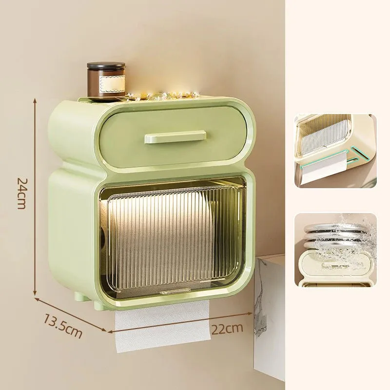 Waterproof Tissue Holder Dispenser Box Kitchen Towel & Seasoning Bottle Organizer Bathroom Phone Storage Rack
Waterproof Tissue Holder Dispenser Box Kitchen Towel & Seasoning Bottle Organizer Bathroom Phone Storage Rack