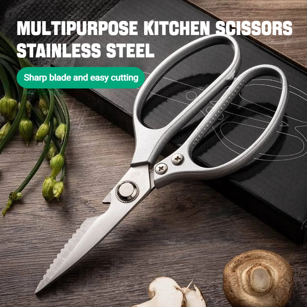 Culinary Multi-Function Scissors Stainless Steel 8.5" With Non-Slip Grip For Chicken Bone Cutting Vegetable Slicing Food Prep
Culinary Multi-Function Scissors Stainless Steel 8.5" With Non-Slip Grip For Chicken Bone Cutting Vegetable Slicing Food Prep