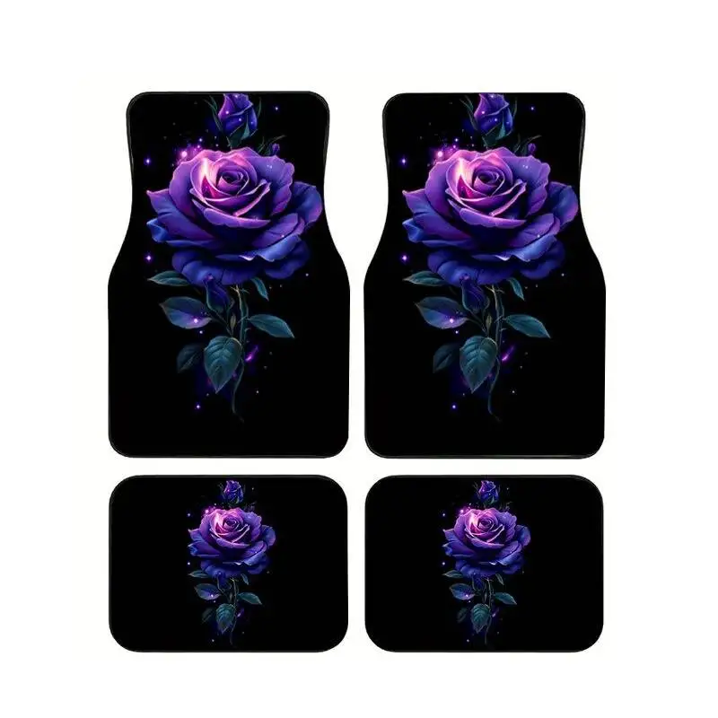 Purple Glowing Rose Black Background Car Floor Mat 4Pcs Universal Anti-slip Elegant Floral Auto Accessories Suit Sedan SUV Truck
Purple Glowing Rose Black Background Car Floor Mat 4Pcs Universal Anti-slip Elegant Floral Auto Accessories Suit Sedan SUV Truck