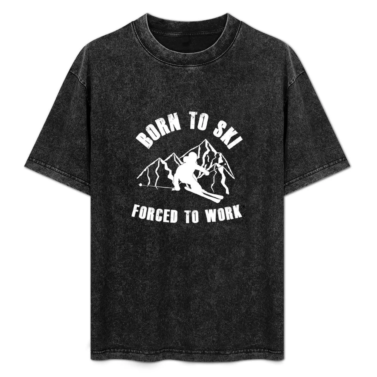 Born To Ski Forced To Work T-Shirt Odor Resistant Short Sleeve Top
Born To Ski Forced To Work T-Shirt Odor Resistant Short Sleeve Top