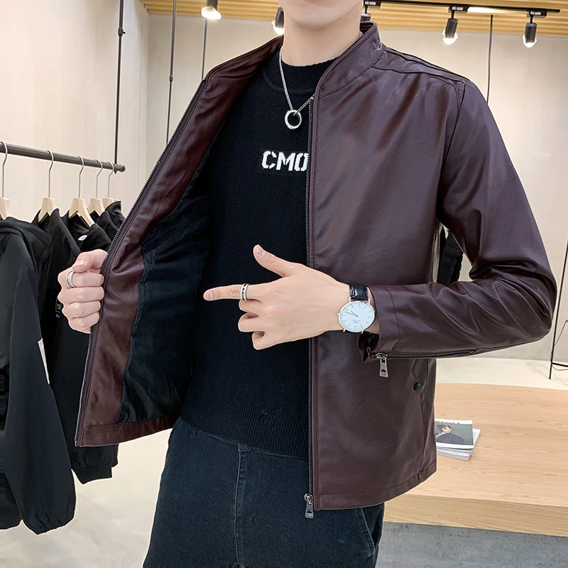 Brand Plus Velvet Windproof PU Leather Motorcycle Coat High Quality Men's Leather Jacket Male Warm Leather Coat Men's Clothing
Brand Plus Velvet Windproof PU Leather Motorcycle Coat High Quality Men's Leather Jacket Male Warm Leather Coat Men's Clothing