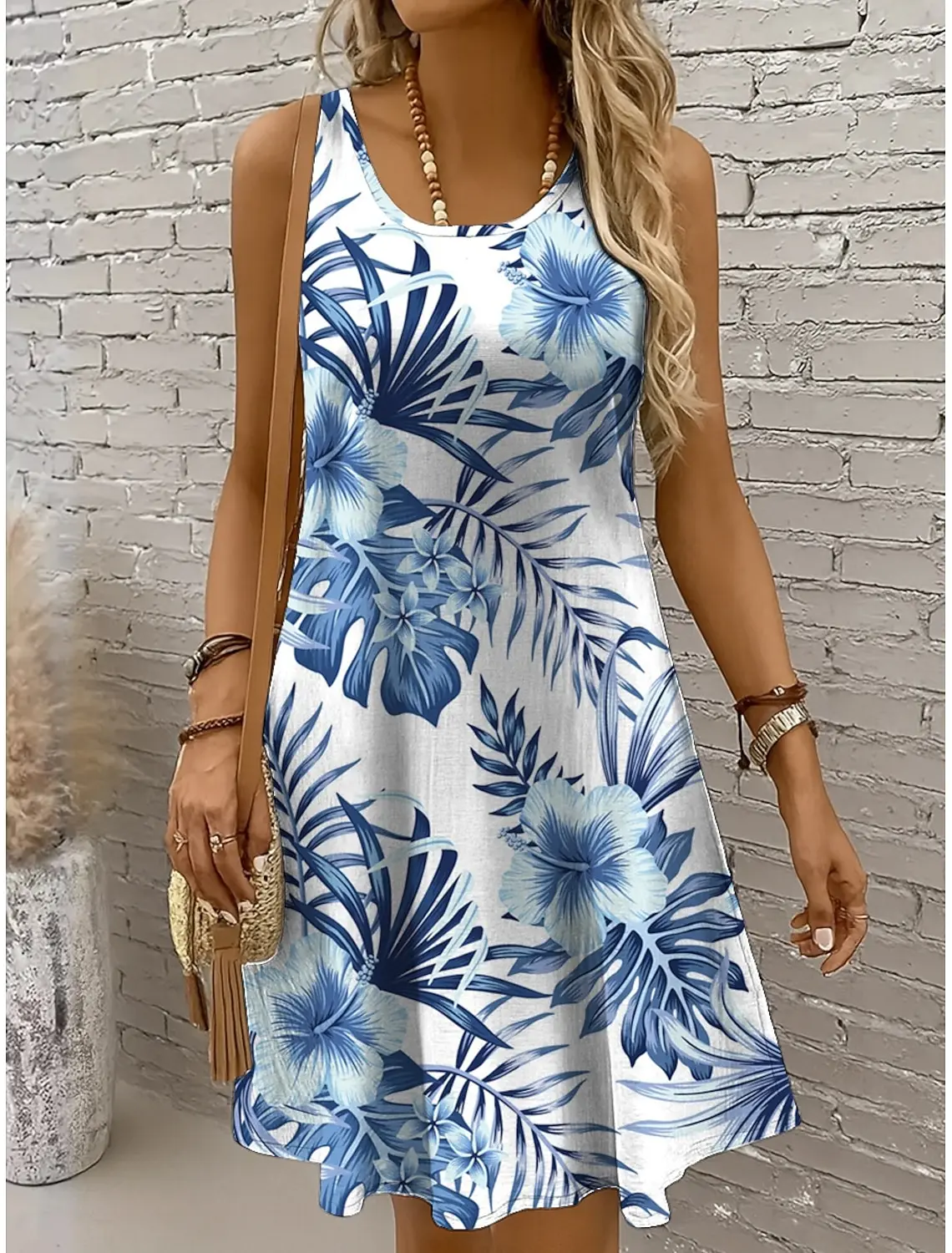 Hawaiian tropical plant leaves Dress Women 3D Print Sleeveless Sundress Fashion Graphic Summer New Daily Wear Female Clothing
Hawaiian tropical plant leaves Dress Women 3D Print Sleeveless Sundress Fashion Graphic Summer New Daily Wear Female Clothing