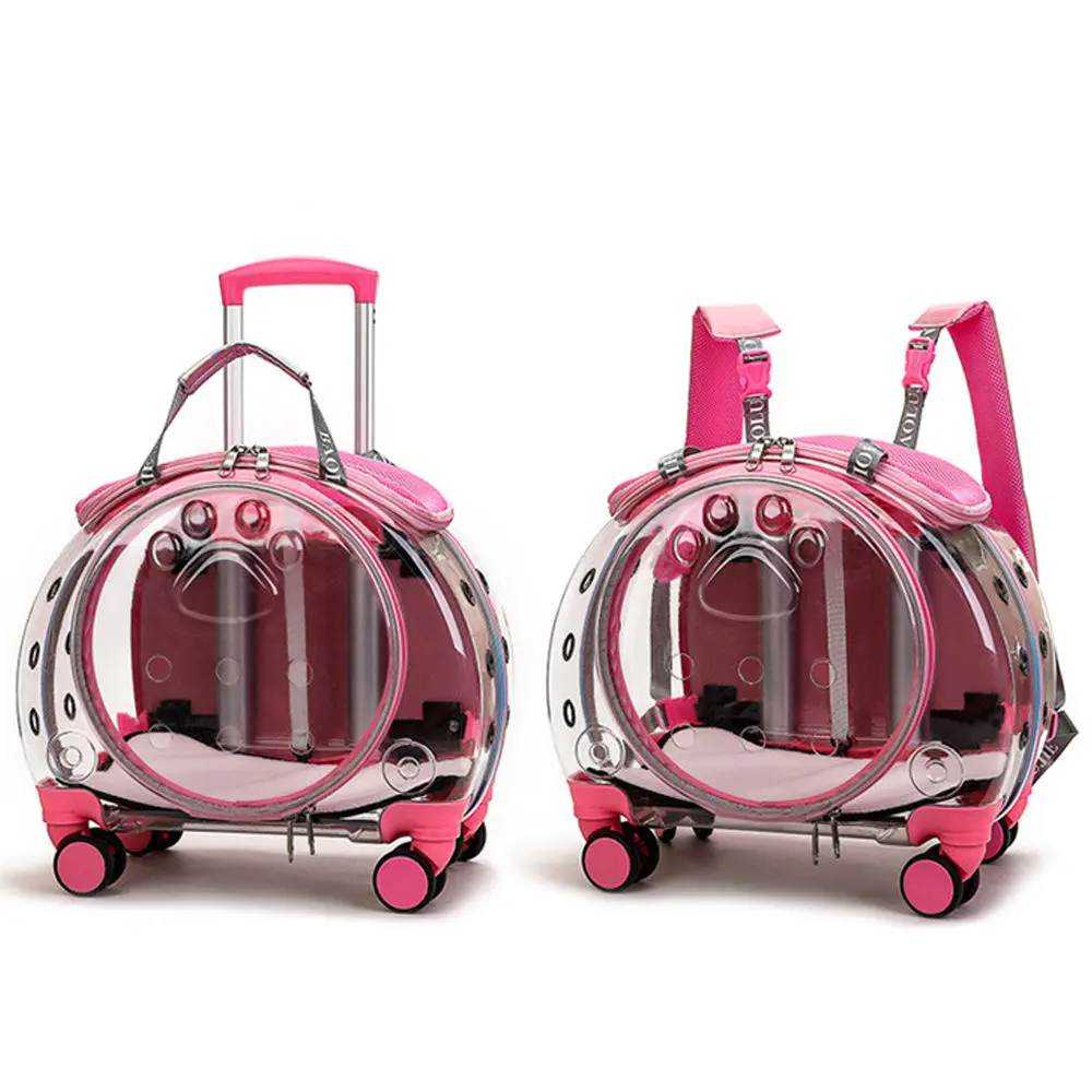 Fashion Hoopet Pink Portable Clear View Trolley Dog Cat House Travel Backpack Pet Carrier
Fashion Hoopet Pink Portable Clear View Trolley Dog Cat House Travel Backpack Pet Carrier
