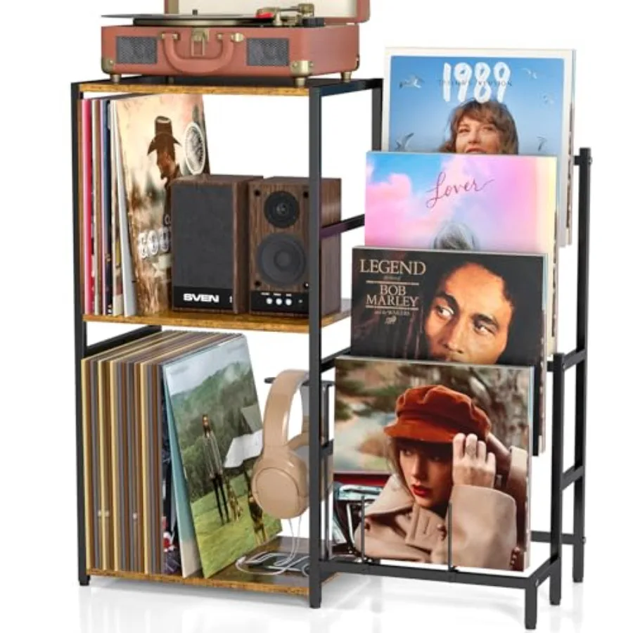 Record Player Stand Turntable Stand with 4-Tier Vinyl Record Storage Record Player Table Storage up to 200+ Albums Record Playe
Record Player Stand Turntable Stand with 4-Tier Vinyl Record Storage Record Player Table Storage up to 200+ Albums Record Playe