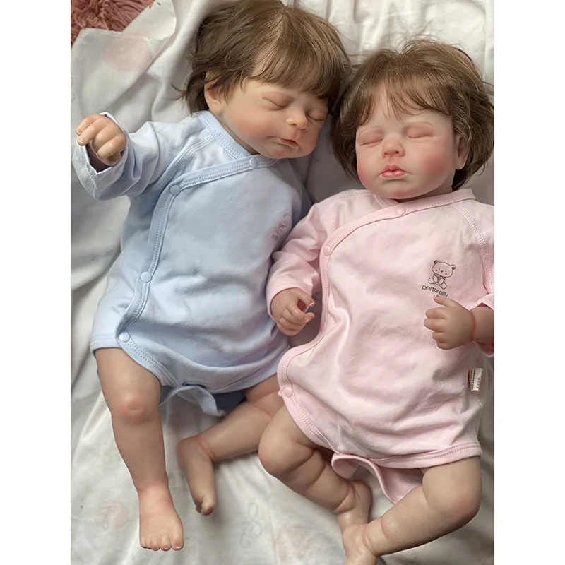 48cm Cotton Body Silicone Vinyl Reborn Doll Loulou Timothy Newborn Baby Size Doll 3D Skin High Quality Gift
48cm Cotton Body Silicone Vinyl Reborn Doll Loulou Timothy Newborn Baby Size Doll 3D Skin High Quality Gift