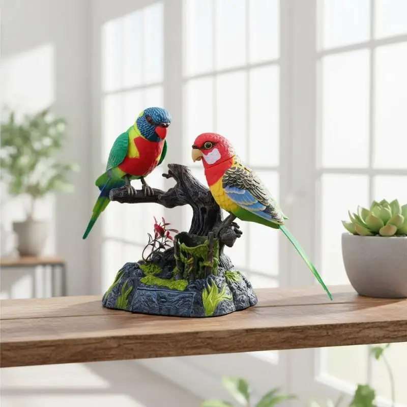 Electronic Sound Activated Motion Sensor Singing Parrot Toy With Realistic Chirping And Moving Actions For Home Decoration
Electronic Sound Activated Motion Sensor Singing Parrot Toy With Realistic Chirping And Moving Actions For Home Decoration