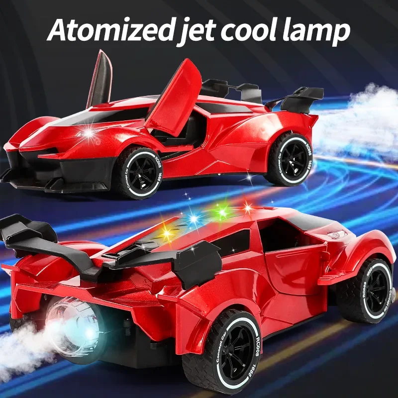 4WD RC Car Drift Rock Crawler 2.4G Electric Remote Control Stunt Spray Car Toys for Boys Machine Radio Control Gifts Xmas Gifts
4WD RC Car Drift Rock Crawler 2.4G Electric Remote Control Stunt Spray Car Toys for Boys Machine Radio Control Gifts Xmas Gifts