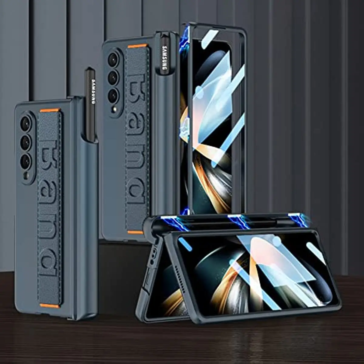 Чехол для Samsung Z Fold 4 с ремешком на палец Galaxy Z Fold 4 чехол с шарнирной защитой встроенный S держатель для ручки и защита экрана
Чехол для Samsung Z Fold 4 с ремешком на палец Galaxy Z Fold 4 чехол с шарнирной защитой встроенный S держатель для ручки и защита экрана