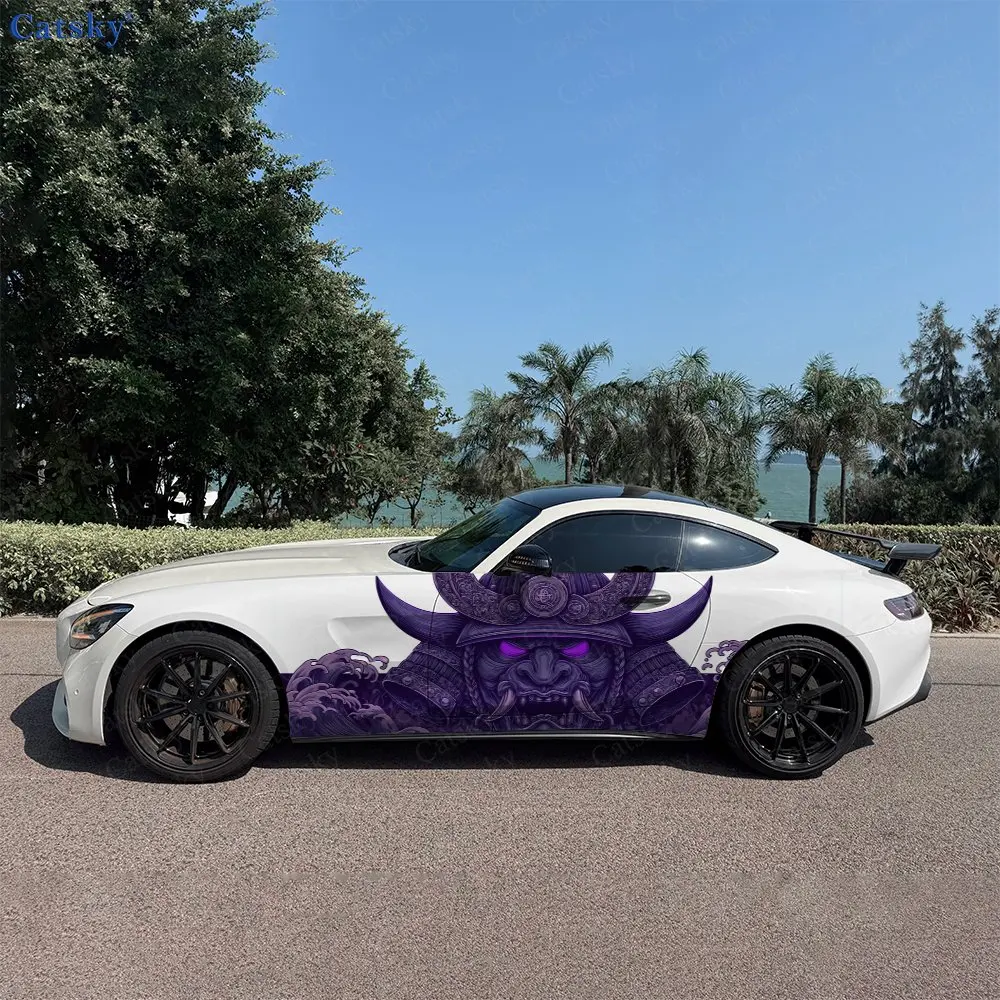 2pcs Purple Japanese Samurai Mask Car Side Wraps, Self-Adhesive PVC Waterproof & Scratch-Resistant Stickers, Car Accessory Gift
2pcs Purple Japanese Samurai Mask Car Side Wraps, Self-Adhesive PVC Waterproof & Scratch-Resistant Stickers, Car Accessory Gift