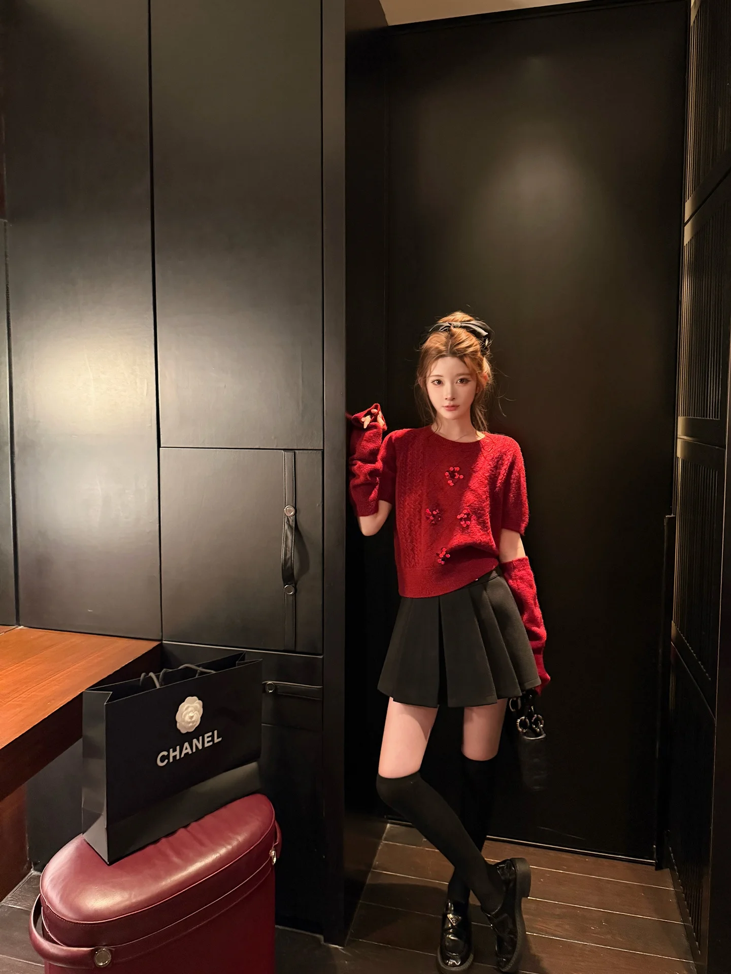 Bla Miu Series College Sle f Skirt Women's Autumn Winter Unique Beautiful Pleated A-Line Woolen Skirt
Bla Miu Series College Sle f Skirt Women's Autumn Winter Unique Beautiful Pleated A-Line Woolen Skirt