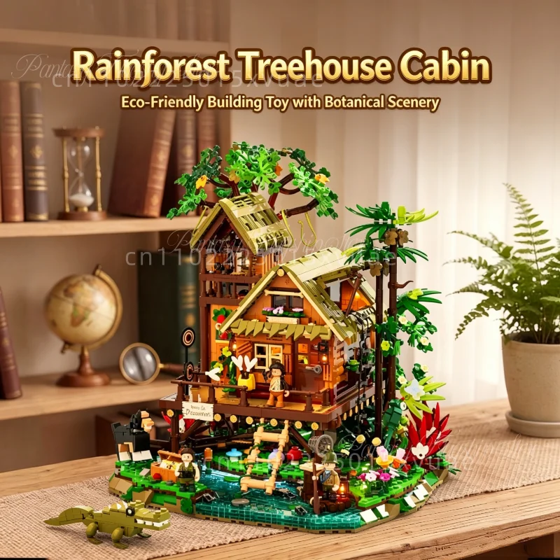 New Retro House Series Misty Forest Cabin Building Blocks with Atomization Device Street View Decor Toy Collectible Holiday Gift
New Retro House Series Misty Forest Cabin Building Blocks with Atomization Device Street View Decor Toy Collectible Holiday Gift