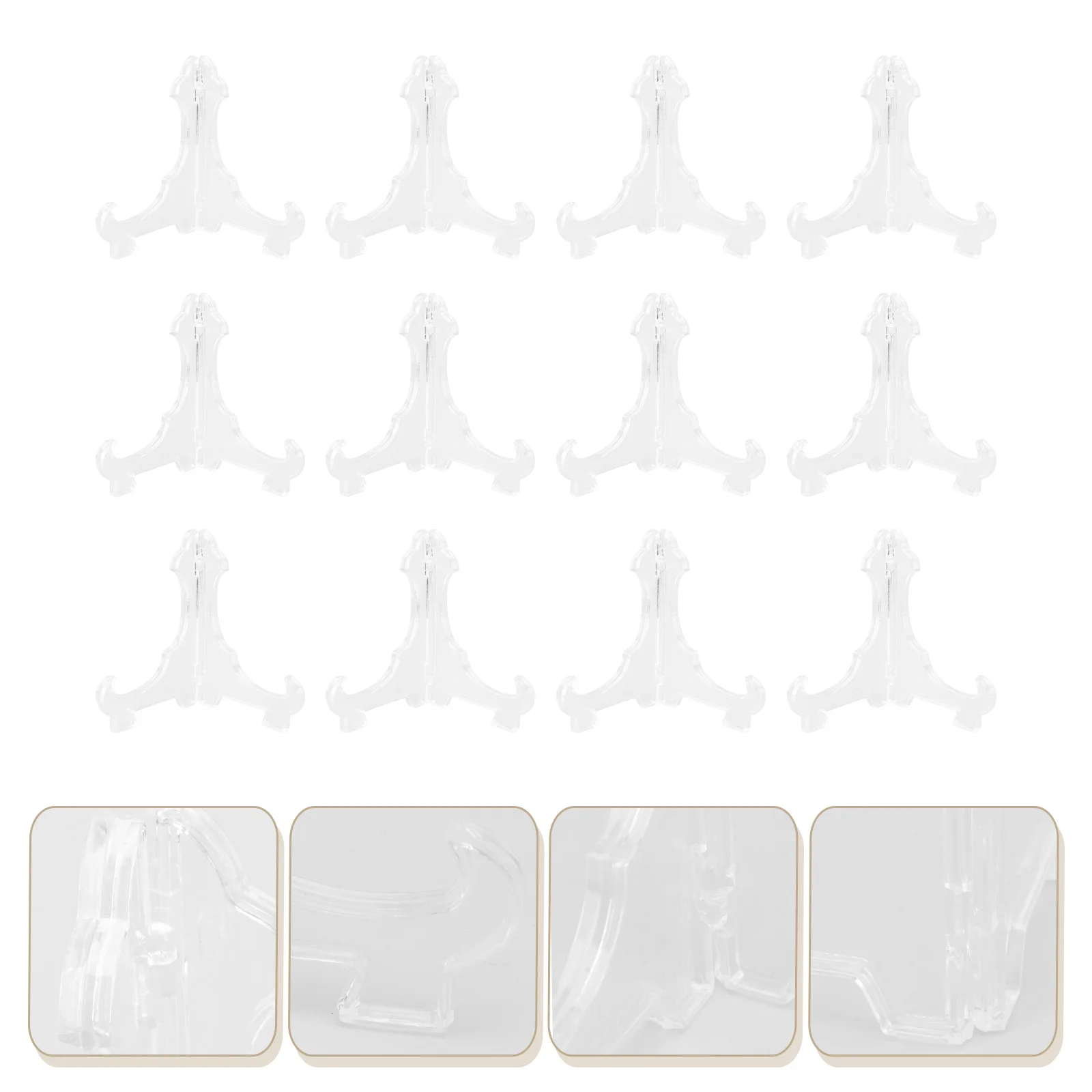 12 Pcs Triangular Foldable Rack Lightweight Plastic Display Holder Clear Artware Commodity Storage Shelf Multipurpose Decor Item
12 Pcs Triangular Foldable Rack Lightweight Plastic Display Holder Clear Artware Commodity Storage Shelf Multipurpose Decor Item