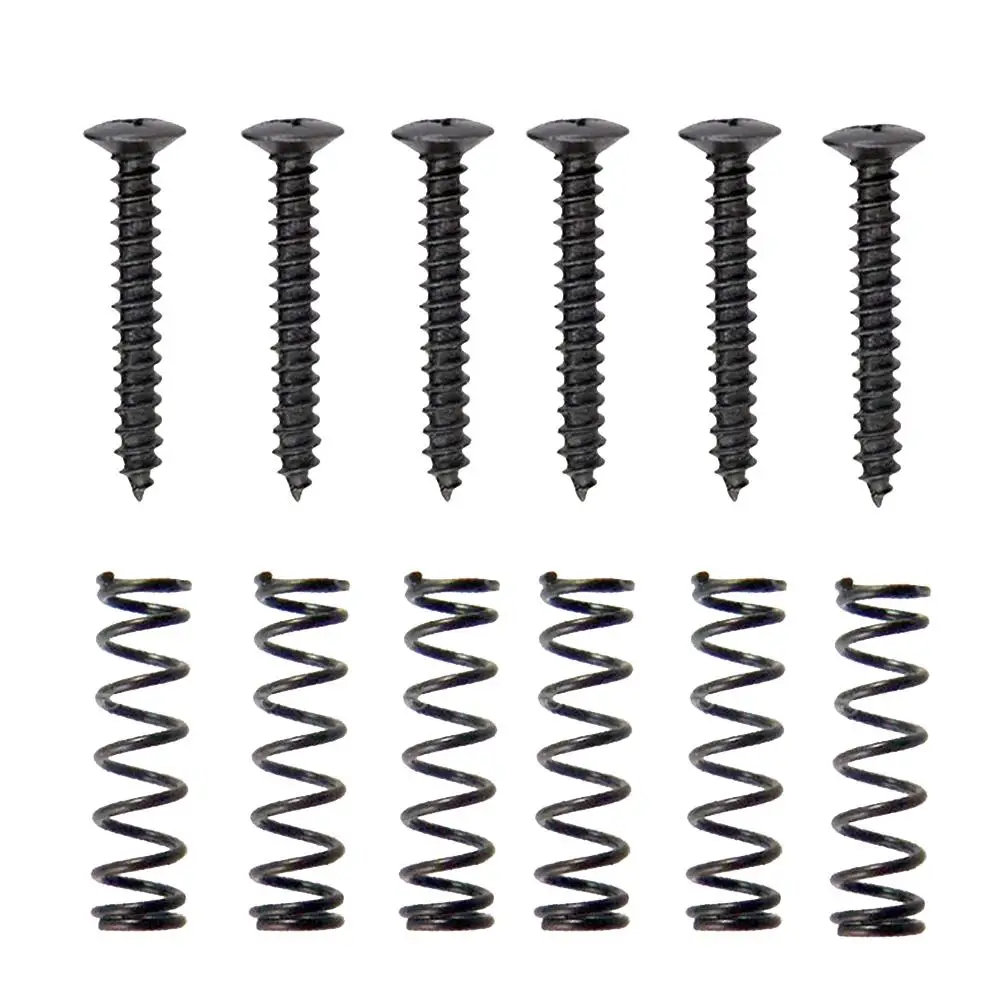 Electric Guitar Pickup Screws Springs Black Color Easy to Install Single Coil Accessories Repair Parts Replacement
Electric Guitar Pickup Screws Springs Black Color Easy to Install Single Coil Accessories Repair Parts Replacement