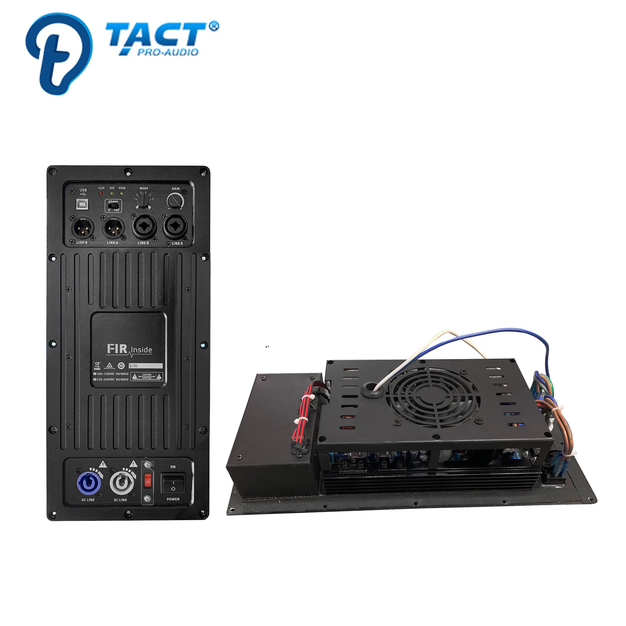 Line Array Speaker 1 Channels 1200W Power Digital Amplifier Module With Class D And FIR