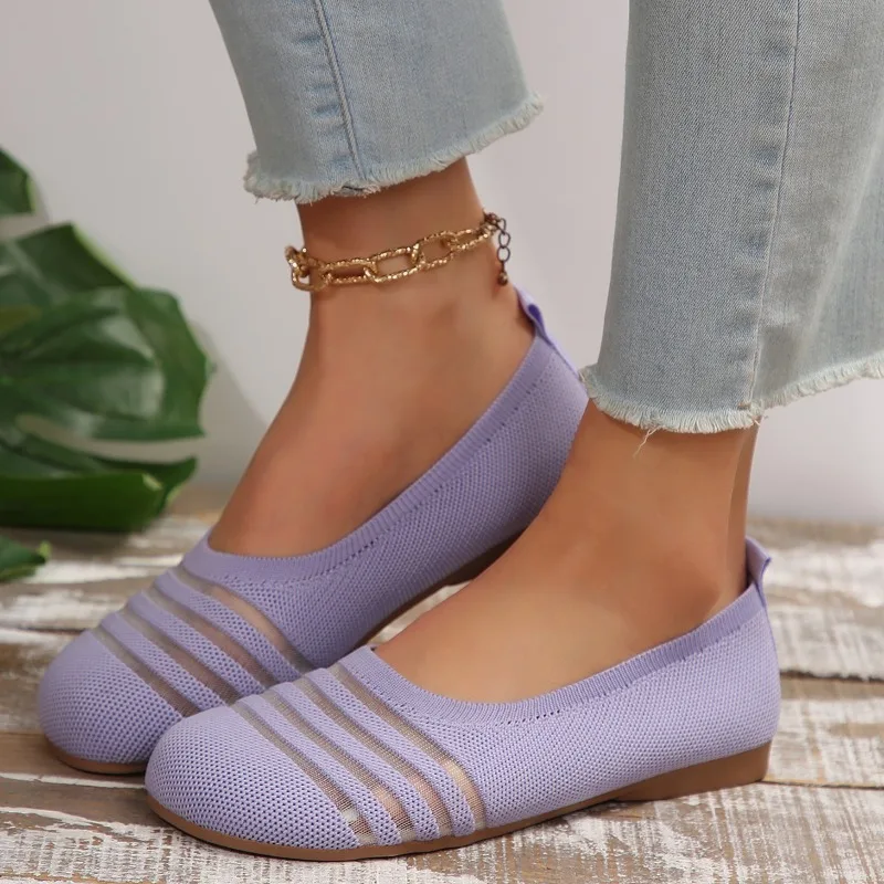 Women's Flat Shoes Autumn New Round Head Shallow Mouth Mesh Cloth Breathable Soft Sole Non-slip Milk Low Top Shoes
Women's Flat Shoes Autumn New Round Head Shallow Mouth Mesh Cloth Breathable Soft Sole Non-slip Milk Low Top Shoes