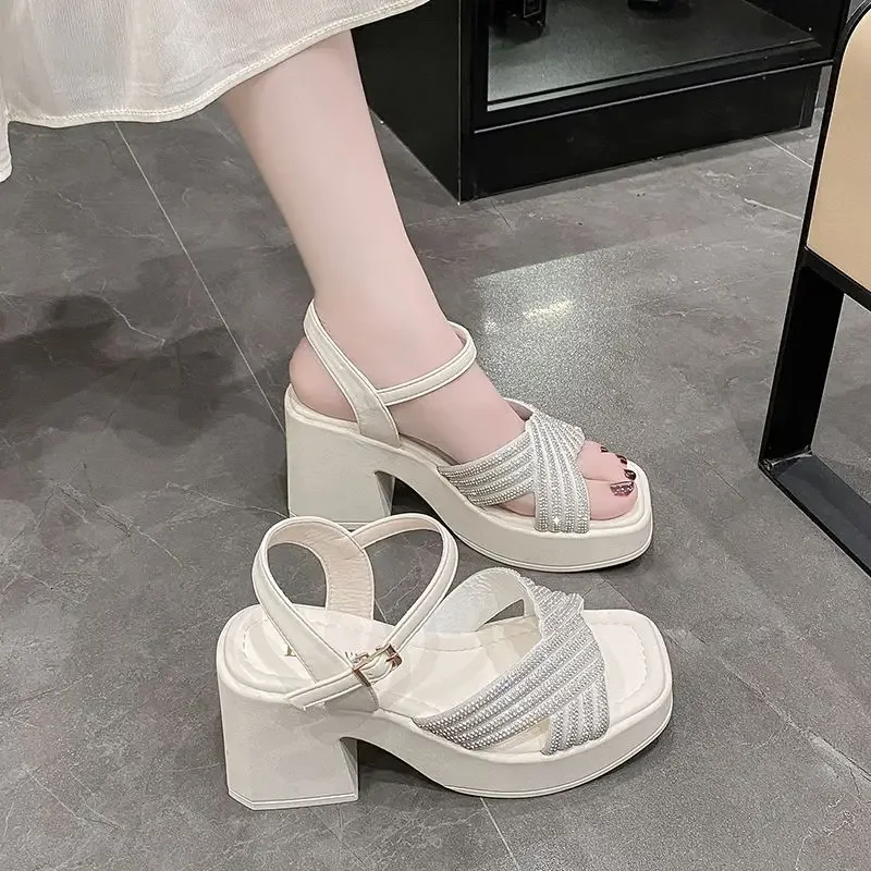 Thick Heel Open Toe Sandals for Women Original Low Price Sandal On Sale Luxury Summer Casual 2025 Trend Comfortable Woman Shoes
Thick Heel Open Toe Sandals for Women Original Low Price Sandal On Sale Luxury Summer Casual 2025 Trend Comfortable Woman Shoes