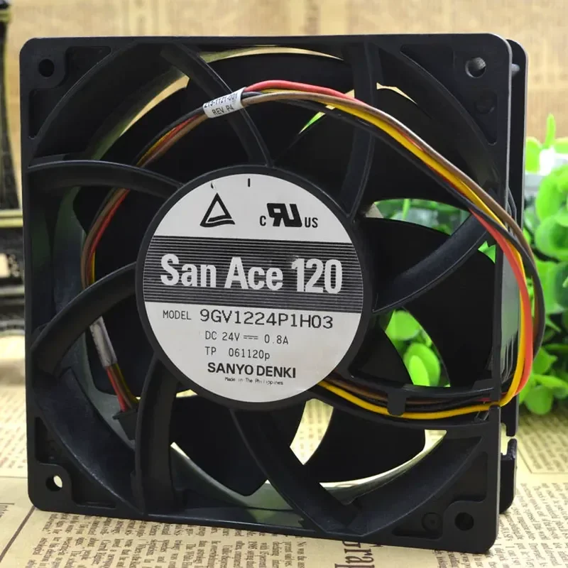 For Sanyo 9GV1224P1H03 12cm 12038 24V 0.8A High Airflow Inverter Industrial PC Fan
For Sanyo 9GV1224P1H03 12cm 12038 24V 0.8A High Airflow Inverter Industrial PC Fan