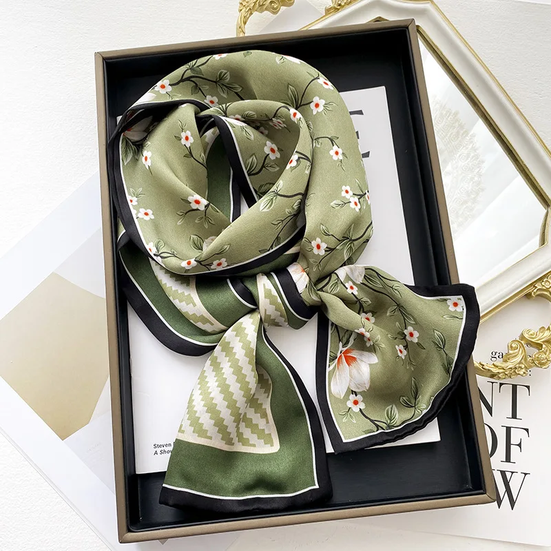 Fashion Headbands For Women Design 100% Real Silk Skinny Scarves Handle Bag Ribbons Foulard Tie Hair Band Print Neckerchief
Fashion Headbands For Women Design 100% Real Silk Skinny Scarves Handle Bag Ribbons Foulard Tie Hair Band Print Neckerchief