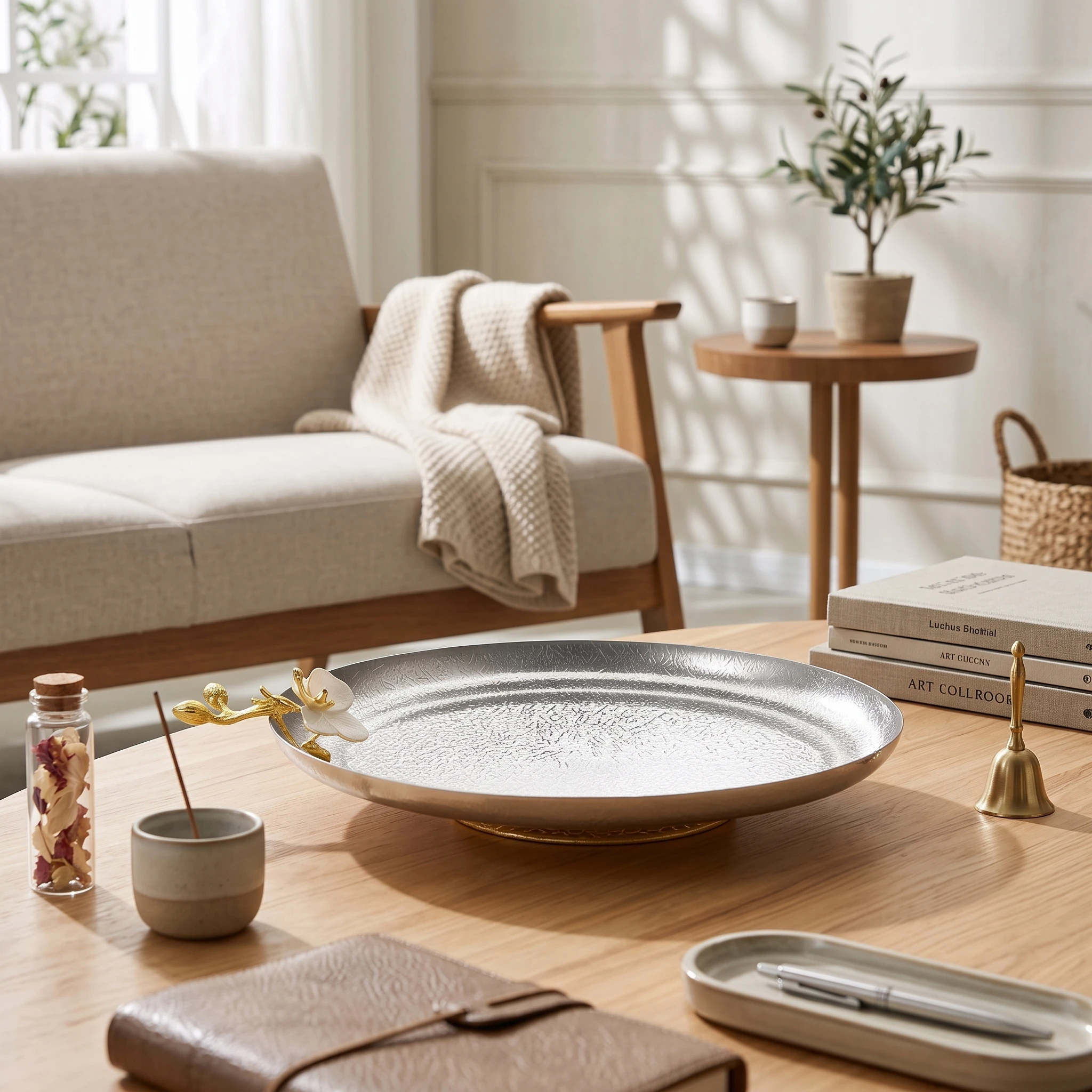 Fruit Tray with Base Stainless Steel Hammered Metal Tray Serving Platter Modern-Luxe Centerpiece Base Polished
Fruit Tray with Base Stainless Steel Hammered Metal Tray Serving Platter Modern-Luxe Centerpiece Base Polished