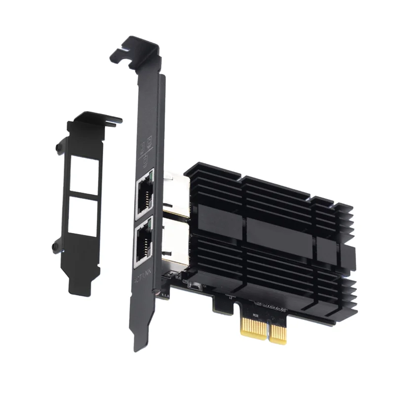 AT82-I226 Двухпортовый набор микросхем 2,5G для сетевой карты PCIE к RJ45 Gigabit Ethernet Сетевой адаптер 100/1000/2500 Мбит/с для ПК
AT82-I226 Двухпортовый набор микросхем 2,5G для сетевой карты PCIE к RJ45 Gigabit Ethernet Сетевой адаптер 100/1000/2500 Мбит/с для ПК
