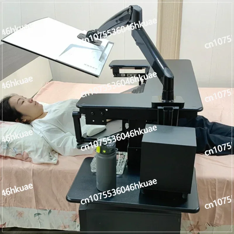 Lifting Cross Bed Computer Desk - Lazy Table with Cockpit Suspension Bracket, Fits Laptop/Desktop & Acts As Bedside Table
Lifting Cross Bed Computer Desk - Lazy Table with Cockpit Suspension Bracket, Fits Laptop/Desktop & Acts As Bedside Table