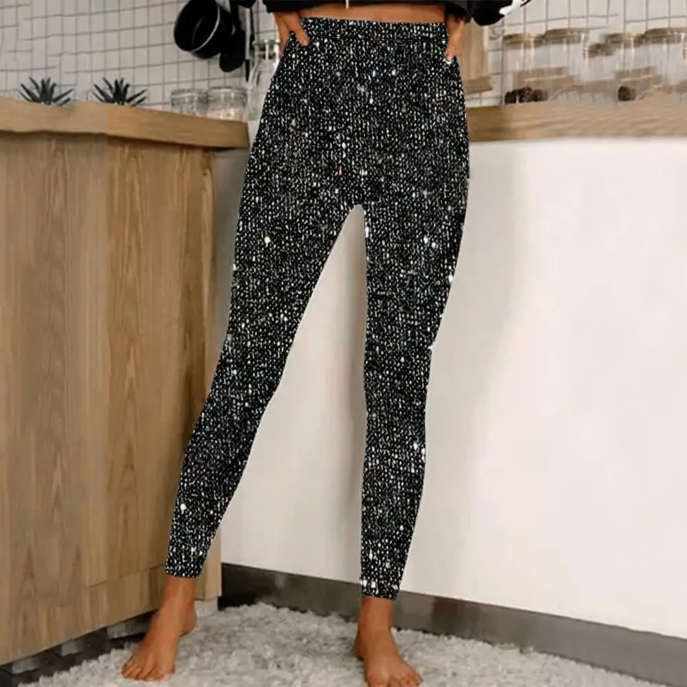 Women Sequin Leggings Pencil Trousers High Waist Metallic Glitter Long Pants Elastic Fabric Sparkling Pants Sequin Leggings
Women Sequin Leggings Pencil Trousers High Waist Metallic Glitter Long Pants Elastic Fabric Sparkling Pants Sequin Leggings