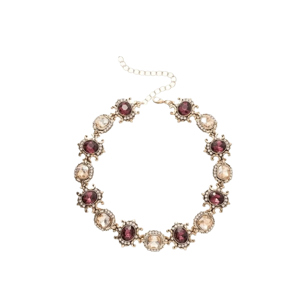 Vintage Style Crystal Vintage Necklace Large Luxury Baroque Style Necklace Exaggerated Choker Clavicle Chain Gift
Vintage Style Crystal Vintage Necklace Large Luxury Baroque Style Necklace Exaggerated Choker Clavicle Chain Gift