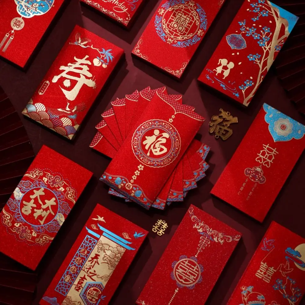 New Year's Blessing Bag Red Envelope Luck Money Bag New Year Gifts Money Pocket Best Wishes New Year Packet HongBao
New Year's Blessing Bag Red Envelope Luck Money Bag New Year Gifts Money Pocket Best Wishes New Year Packet HongBao