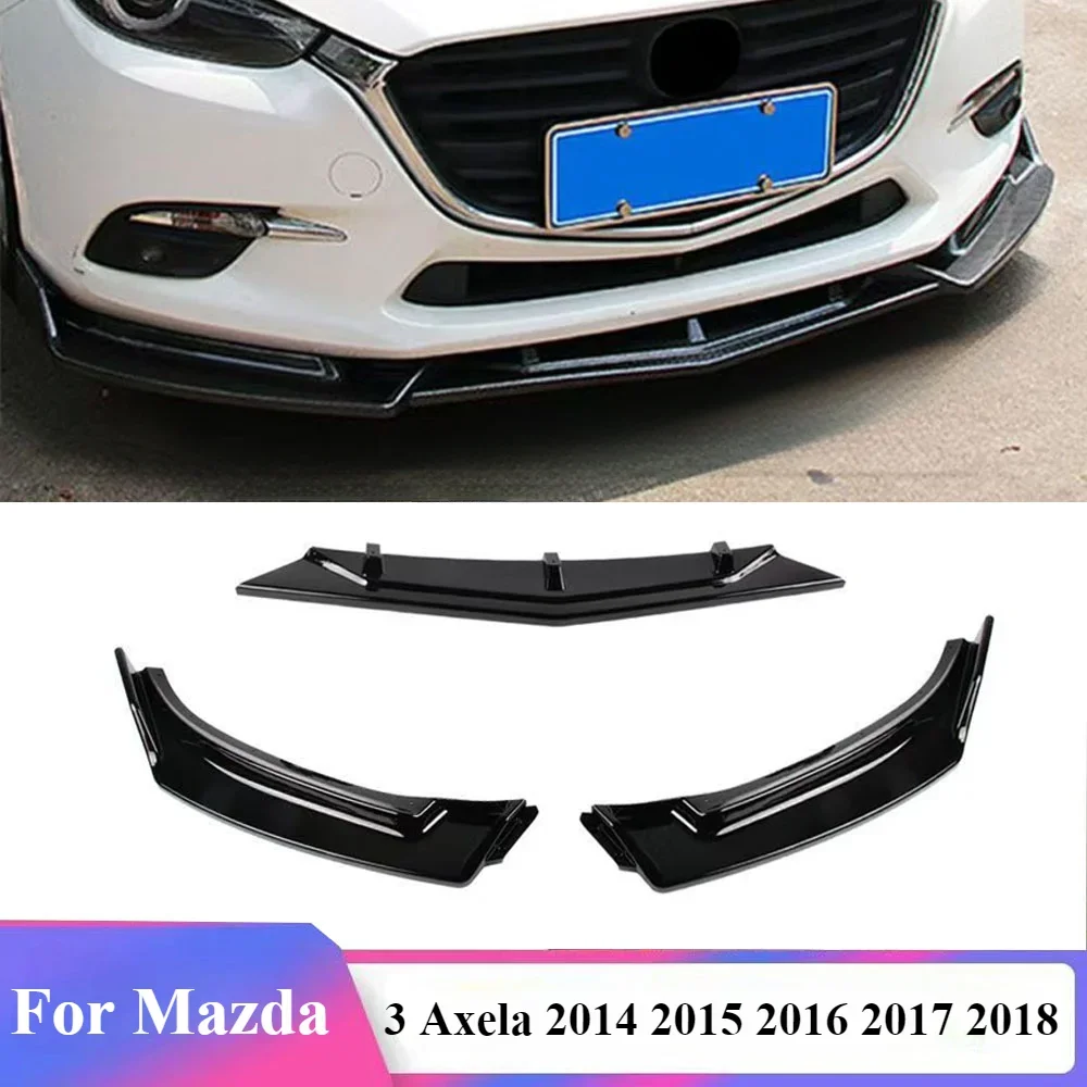 For Mazda 3 Axela 2014 2015 2016 2017 2018 Car Styling 3Pcs Car Front Bumper Spoiler Lip Body Kit Bumper Diffuser Guard
For Mazda 3 Axela 2014 2015 2016 2017 2018 Car Styling 3Pcs Car Front Bumper Spoiler Lip Body Kit Bumper Diffuser Guard