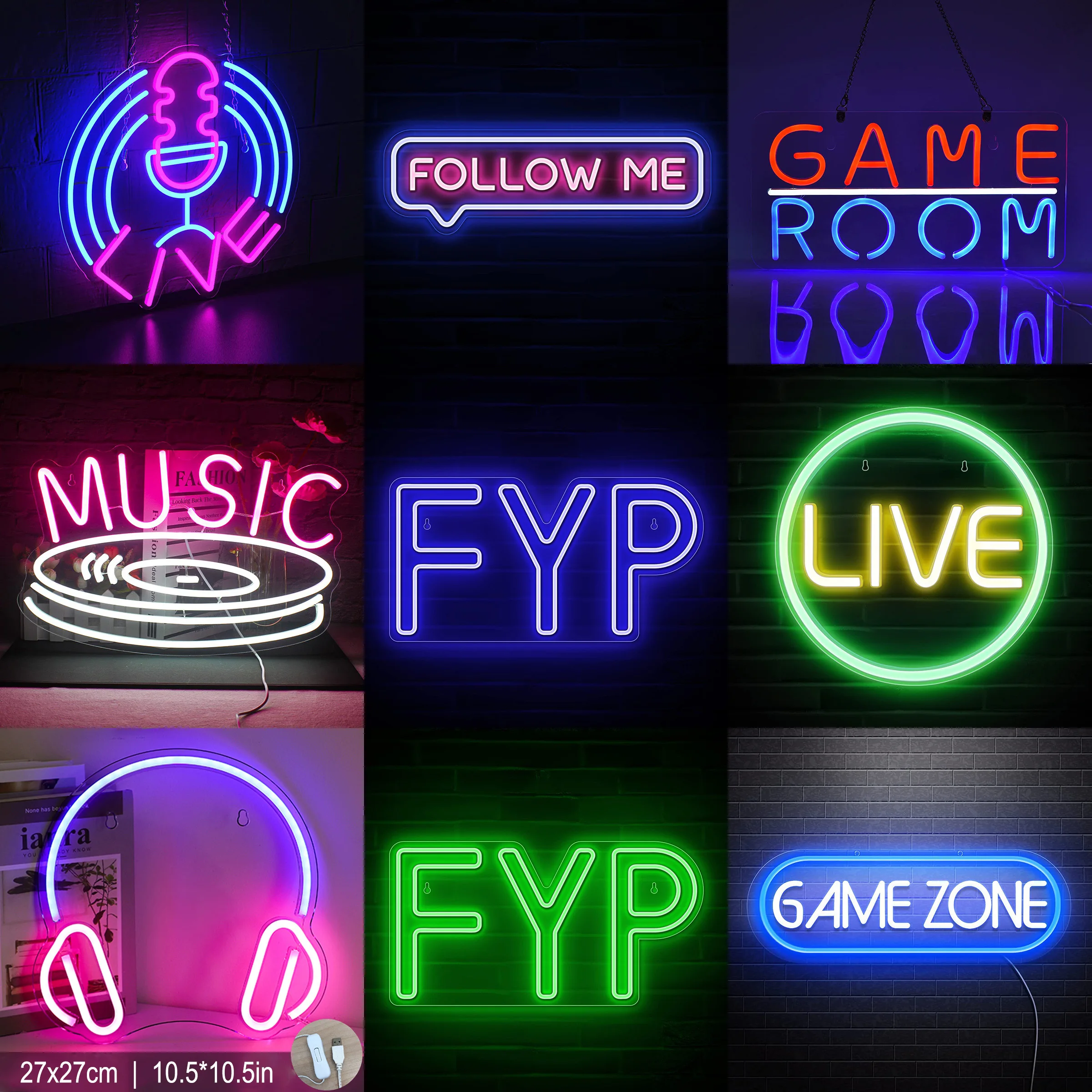 Live Neon Sign Light Custom LED Game Follow Me Letter Nightlight Decor Studio Live Room Shop Wall Party Business Gift
Live Neon Sign Light Custom LED Game Follow Me Letter Nightlight Decor Studio Live Room Shop Wall Party Business Gift