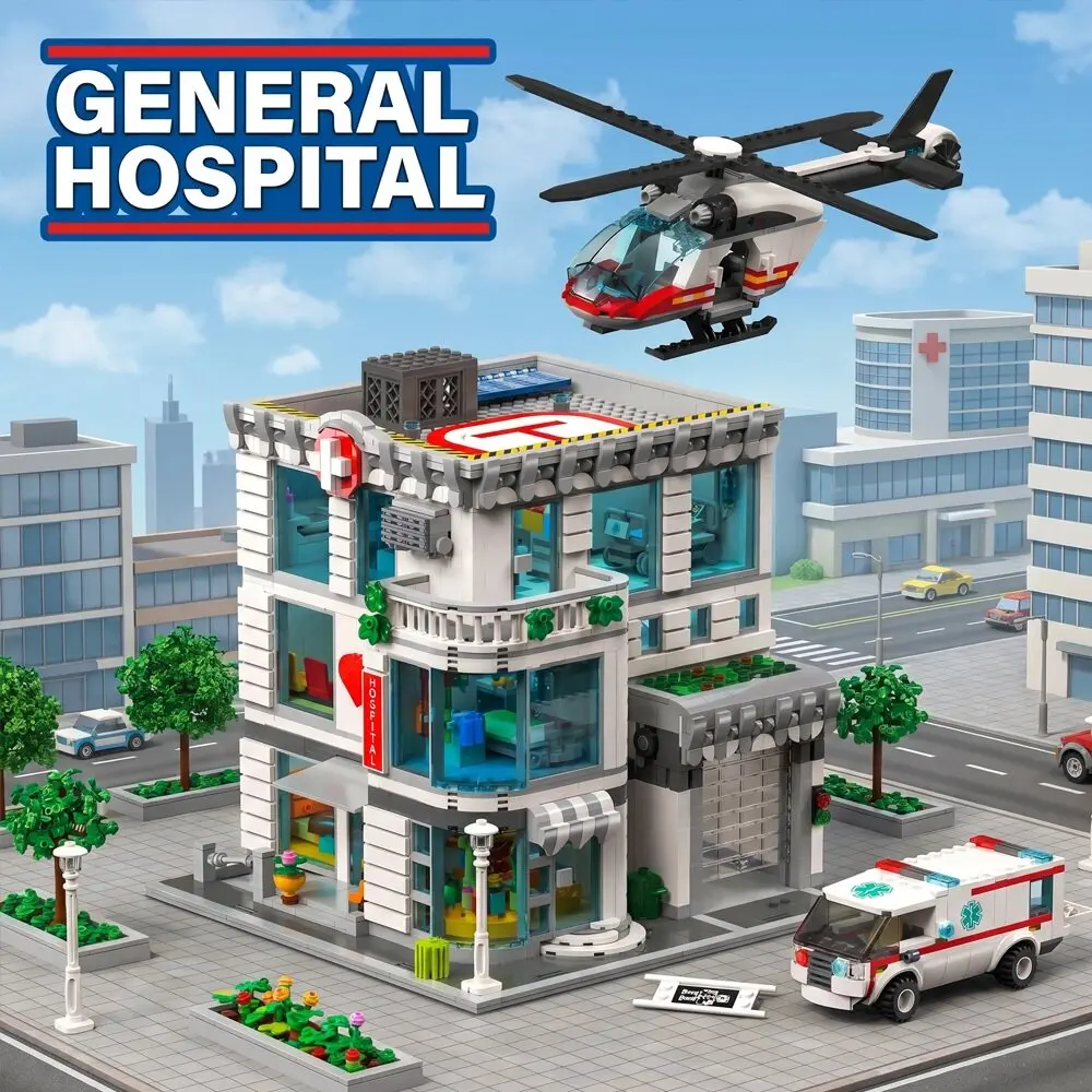 2876PCS General hospital Building Blocks Sets City Architecture Modular Assembly Model Bricks Home Ornament Toys Adults Gift
2876PCS General hospital Building Blocks Sets City Architecture Modular Assembly Model Bricks Home Ornament Toys Adults Gift