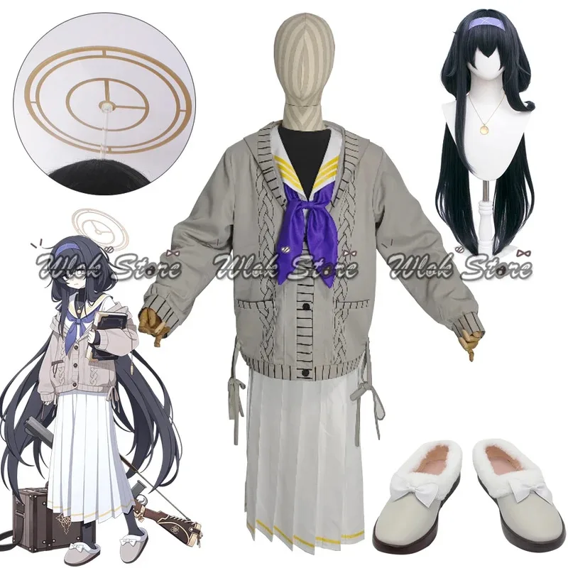 Blue Archive Kozeki Ui Cosplay Costume Women Girl Sailor Suit Shirt Skirt Halloween Carnival Outfits Dark Blue Wig Glasses Halo
Blue Archive Kozeki Ui Cosplay Costume Women Girl Sailor Suit Shirt Skirt Halloween Carnival Outfits Dark Blue Wig Glasses Halo