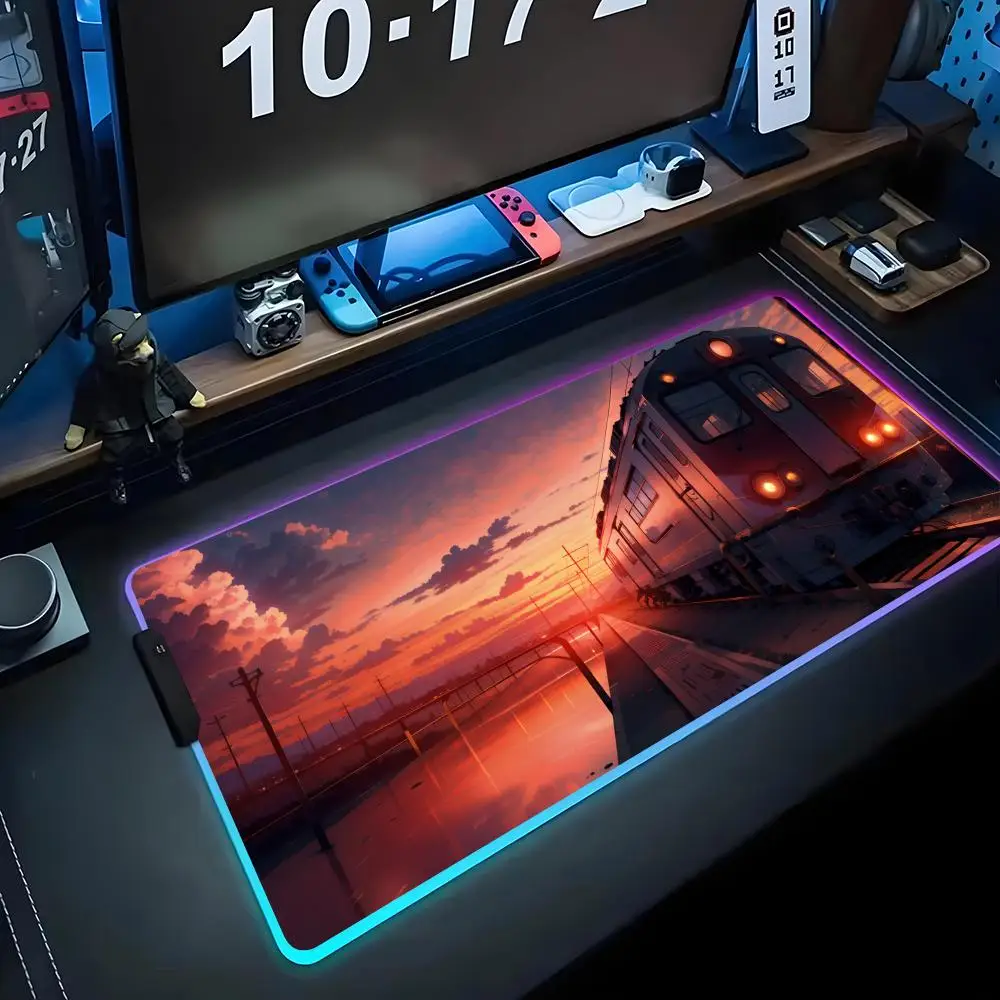 train Mouse Pad RGB Gaming Mousepad Big LED Pad PC Desk Mat Luminous Mouse Pad Large Keyboard Mats Table Rug With Backlit
train Mouse Pad RGB Gaming Mousepad Big LED Pad PC Desk Mat Luminous Mouse Pad Large Keyboard Mats Table Rug With Backlit