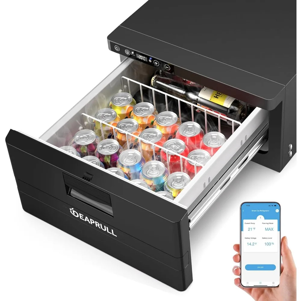 12 Volt Drawer Refrigerator, 31L(33QT) Drawer Electric Cooler RV Refrigerator APP Control (-4℉-68℉), Car Fridge Freezer for Trav
12 Volt Drawer Refrigerator, 31L(33QT) Drawer Electric Cooler RV Refrigerator APP Control (-4℉-68℉), Car Fridge Freezer for Trav