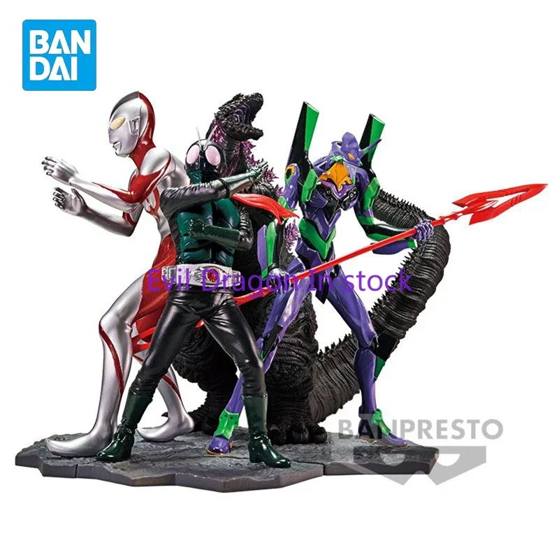 Оригинальный Banpresto New Universe Hero Godzilla Ultraman EVA-01 Kamen Rider ПВХ 15 см Коллекционные украшения в штучной упаковке Модель игрушки
Оригинальный Banpresto New Universe Hero Godzilla Ultraman EVA-01 Kamen Rider ПВХ 15 см Коллекционные украшения в штучной упаковке Модель игрушки