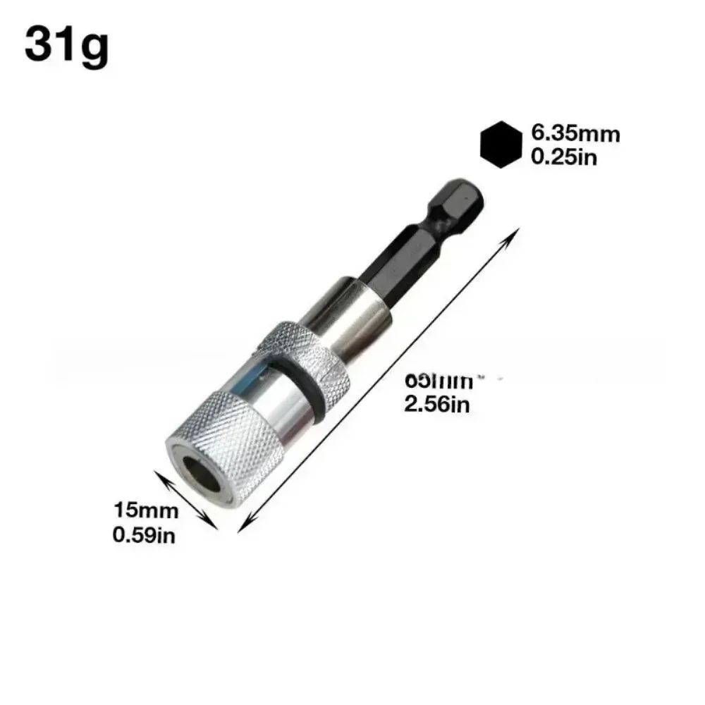 1/4 Stainless Steel Electric Screwdriver Bit Limit Magnetic Connecting Rod Screwdriver Depth Adjustable Extension Rod Tool 60mm
1/4 Stainless Steel Electric Screwdriver Bit Limit Magnetic Connecting Rod Screwdriver Depth Adjustable Extension Rod Tool 60mm