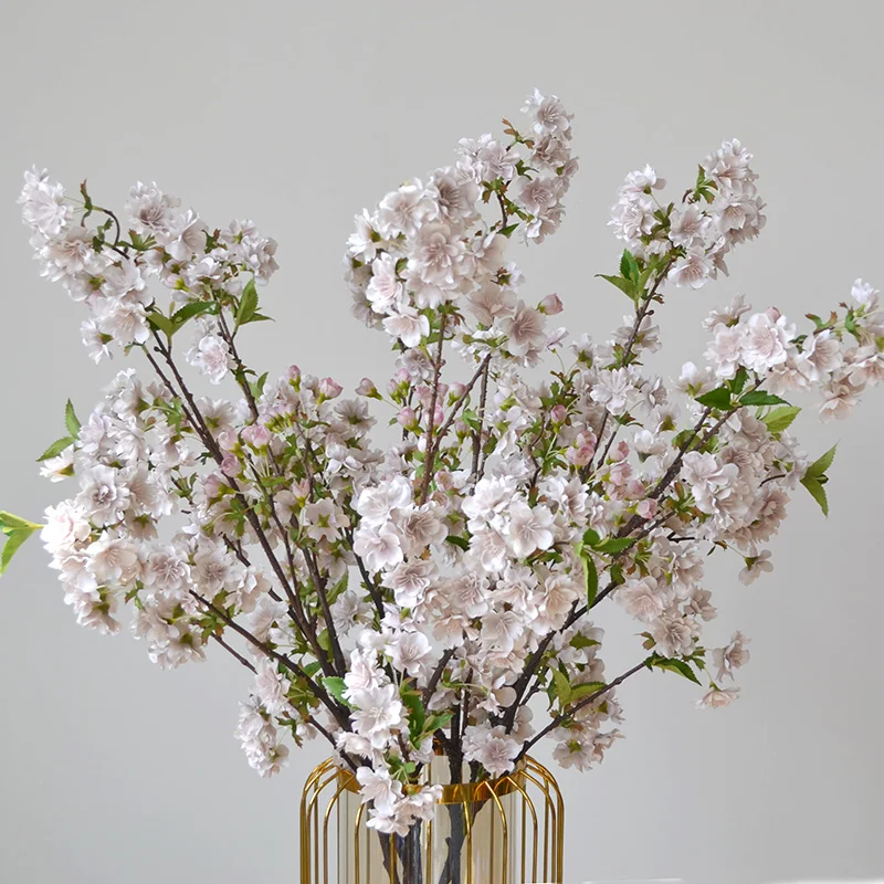 Artificial Flowers Realistic Cherry flower Long Branch Plant Wedding Home Decor Fake Tree Silk Photo Props
Artificial Flowers Realistic Cherry flower Long Branch Plant Wedding Home Decor Fake Tree Silk Photo Props