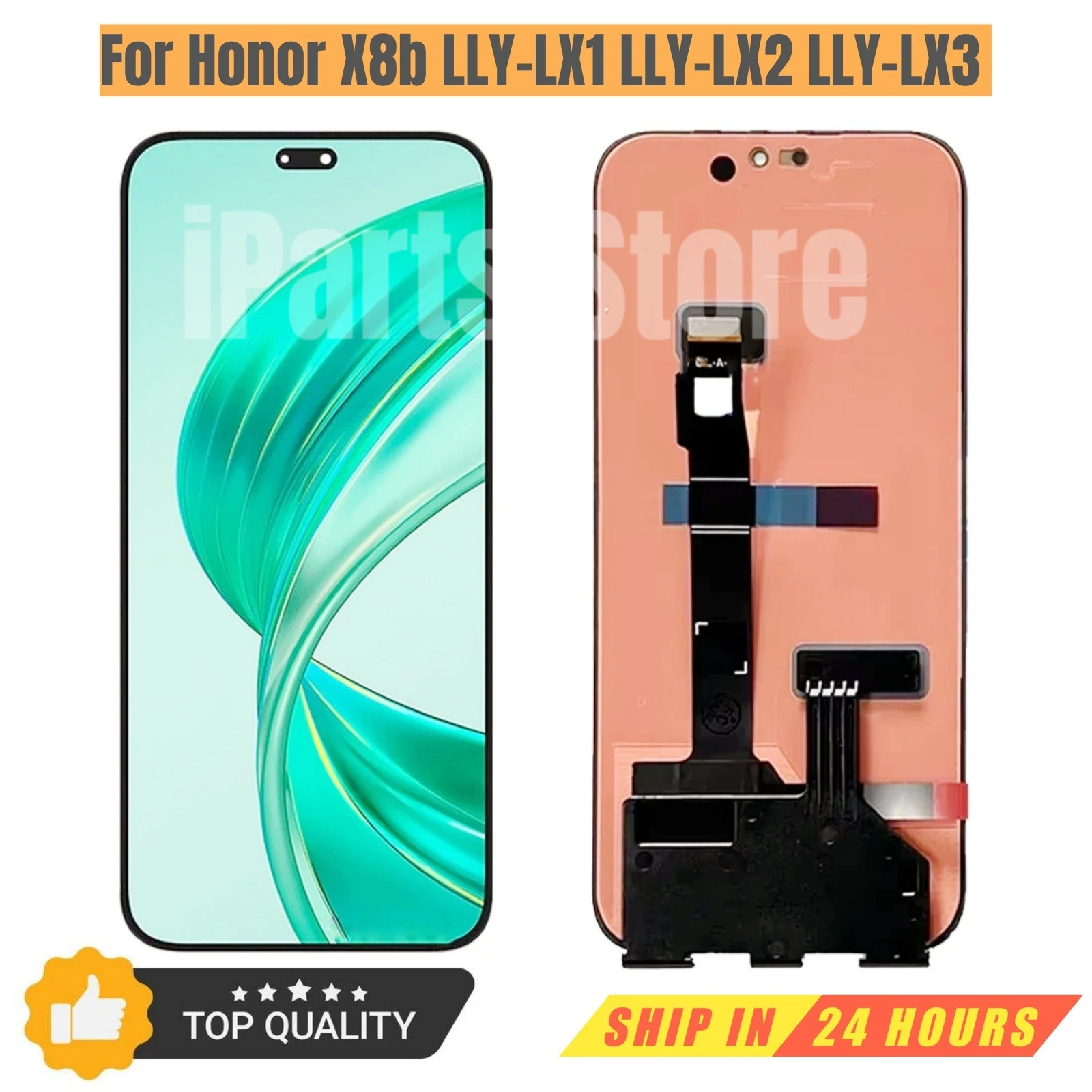 iParts Replacement New Display for Honor X8b LLY-LX1 LLY-LX2 LLY-LX3 90Hz AMOLED Touch Screen Digitizer Assembly OEM Parts
iParts Replacement New Display for Honor X8b LLY-LX1 LLY-LX2 LLY-LX3 90Hz AMOLED Touch Screen Digitizer Assembly OEM Parts