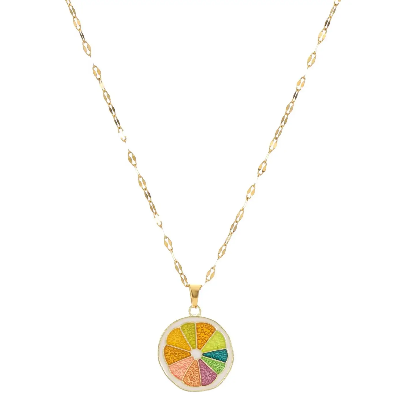 Stainless steel Women Necklace Jewellery Fashion Fruit Plate Collarbone Pendant Gold Necklace Gift
Stainless steel Women Necklace Jewellery Fashion Fruit Plate Collarbone Pendant Gold Necklace Gift