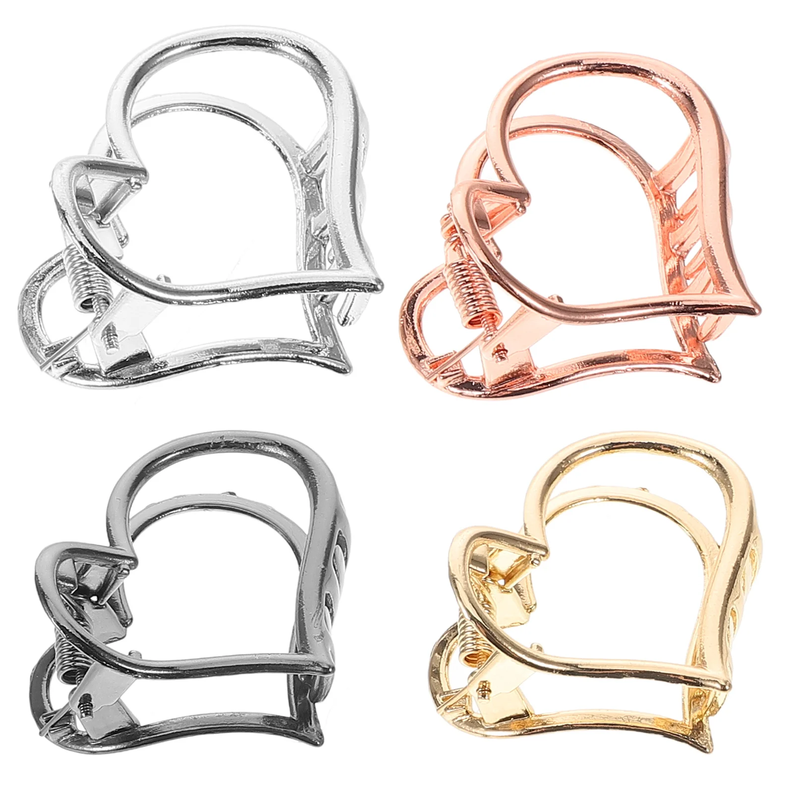 4pcs Heart Shaped Hair Clips Minimalist Jaw Clip For Women Fashion Headdress Long Short Hair Updo Braid Bun Wedding Party Prom
4pcs Heart Shaped Hair Clips Minimalist Jaw Clip For Women Fashion Headdress Long Short Hair Updo Braid Bun Wedding Party Prom