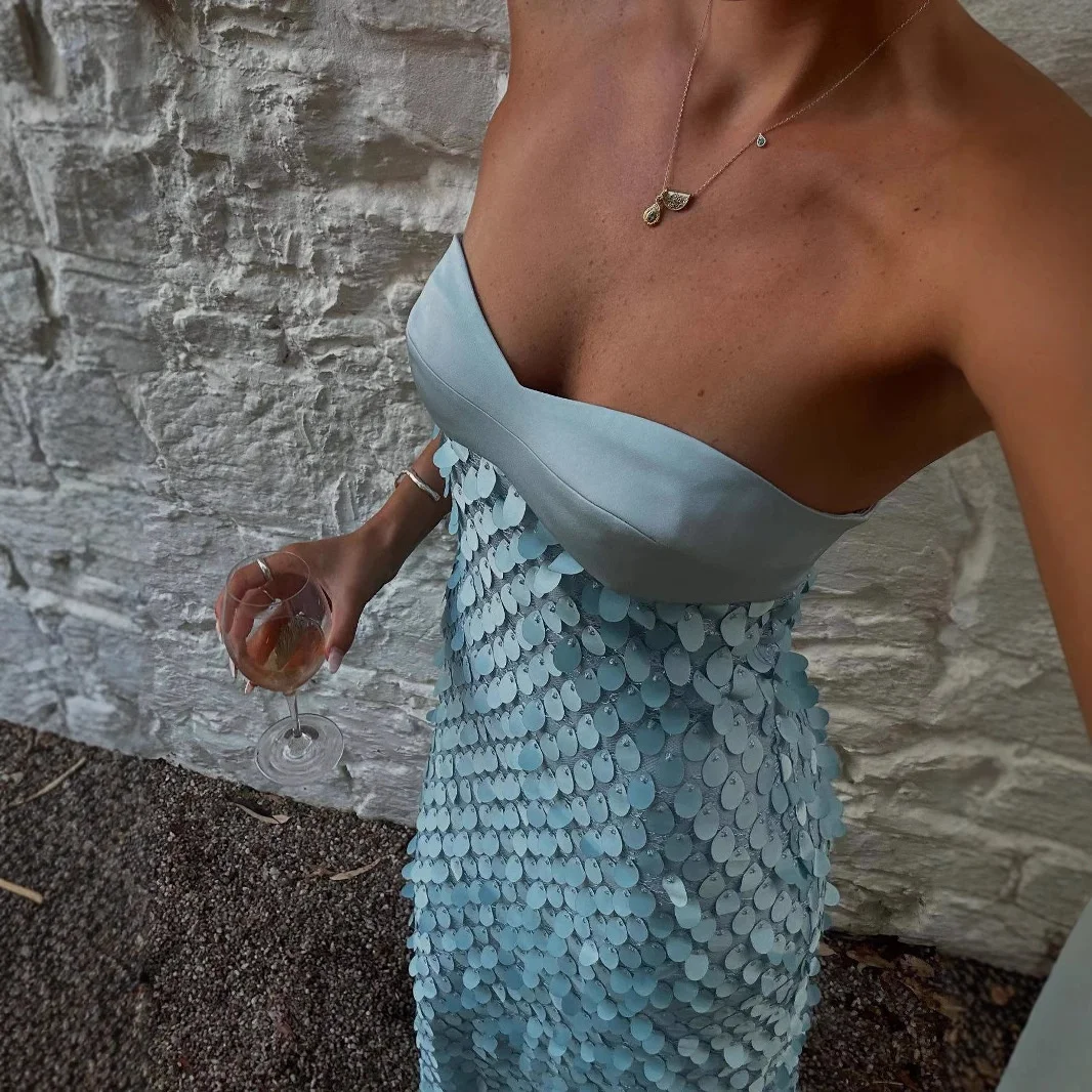 Sexy Stain Long Dress Women Patchwork Solid Tube Top Sleeveless Party Dresses 2025 Summer Lady Slim Vacation Backless Robes
Sexy Stain Long Dress Women Patchwork Solid Tube Top Sleeveless Party Dresses 2025 Summer Lady Slim Vacation Backless Robes