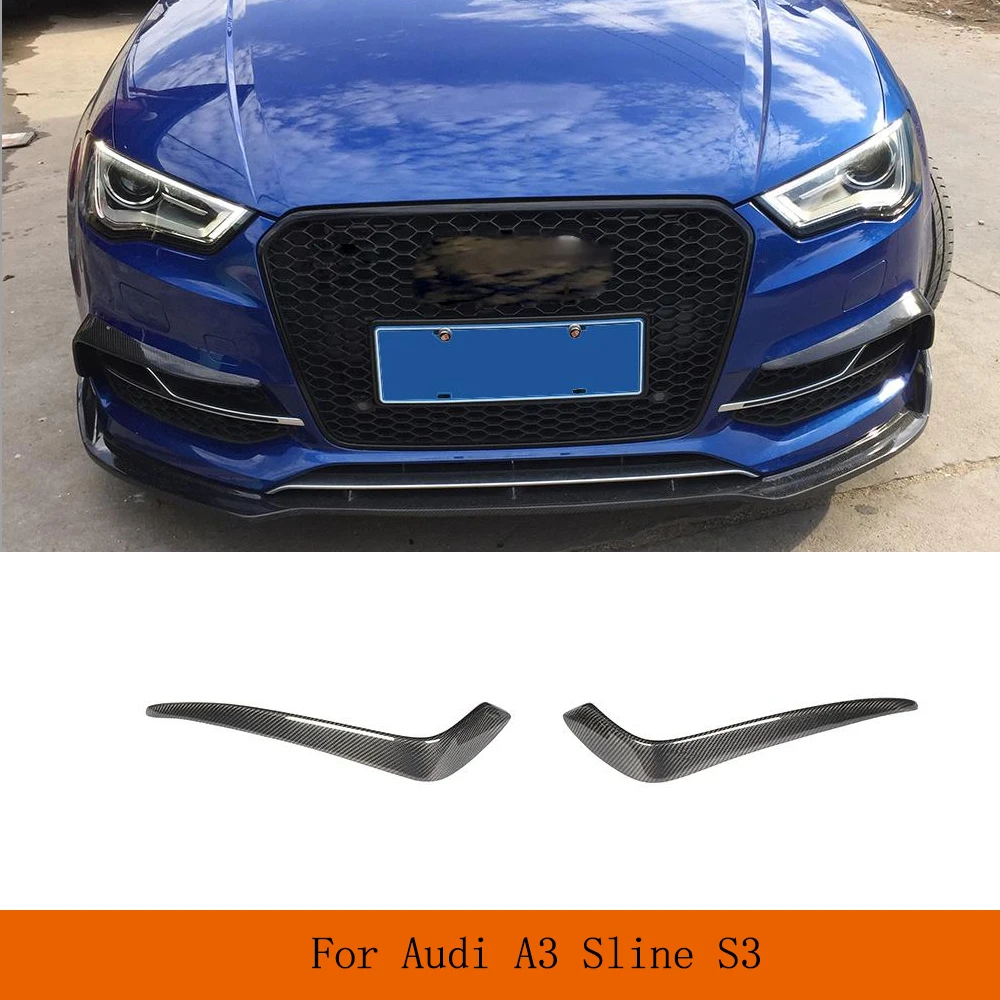Car Front Bumper Canards for Audi A3 Sline S3 Sedan Convertible 2014-2016 Carbon Fiber Car Front Fog Light Cover No Hatchback
Car Front Bumper Canards for Audi A3 Sline S3 Sedan Convertible 2014-2016 Carbon Fiber Car Front Fog Light Cover No Hatchback
