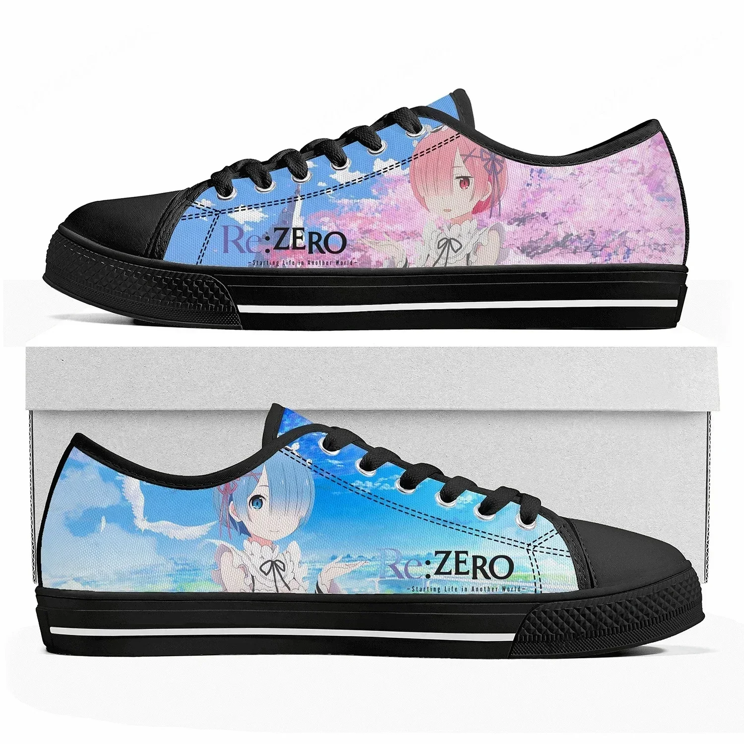 Rem Ram Low Top Sneakers Womens Mens Teenager Re:Zero High Quality Canvas Sneaker Casual Anime Manga Cartoon Customize Shoes
Rem Ram Low Top Sneakers Womens Mens Teenager Re:Zero High Quality Canvas Sneaker Casual Anime Manga Cartoon Customize Shoes