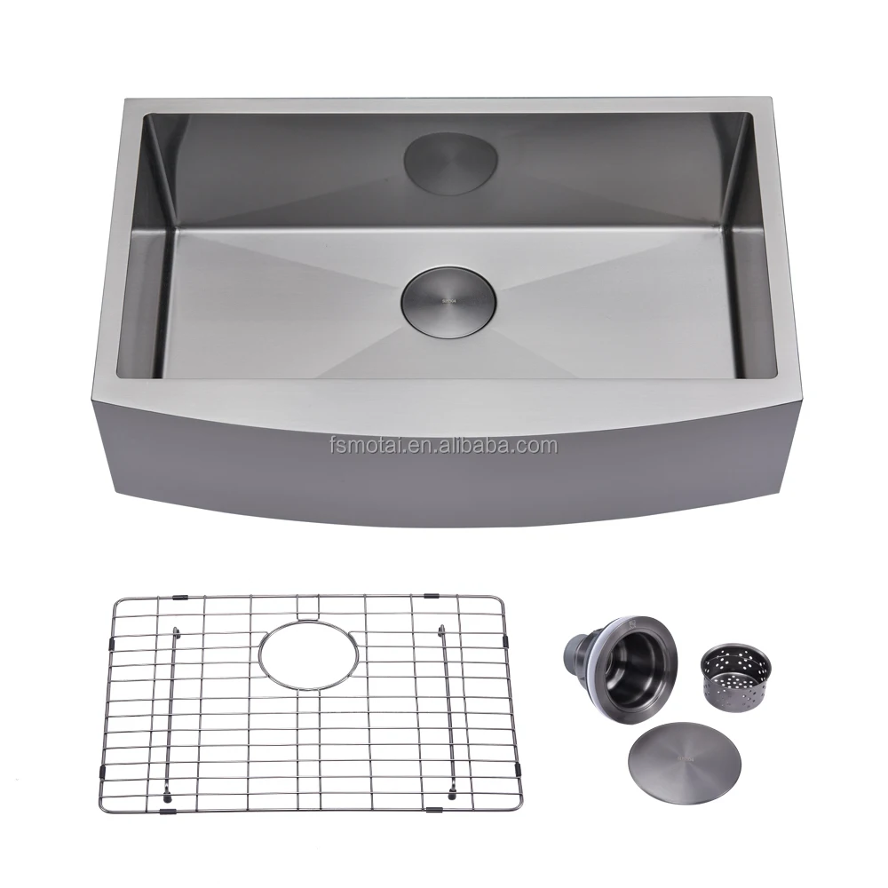 30x20 Inch Black Brushed SUS304 Apron Front Farmhouse Single Bowl Sink with Storage Rack
30x20 Inch Black Brushed SUS304 Apron Front Farmhouse Single Bowl Sink with Storage Rack