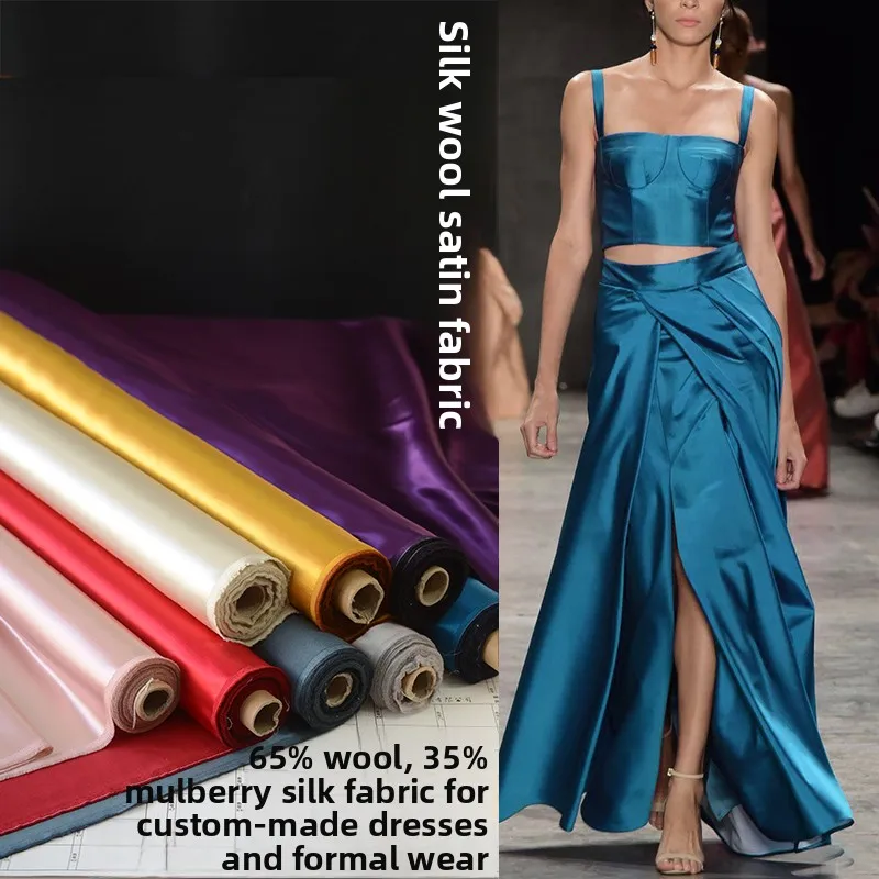 Solid Color Mulberry Silk Fabric for DIY Sewing Handmade Evening Dress Coat Skirt Clothing Fashion Designer Fabrics Cloth
Solid Color Mulberry Silk Fabric for DIY Sewing Handmade Evening Dress Coat Skirt Clothing Fashion Designer Fabrics Cloth