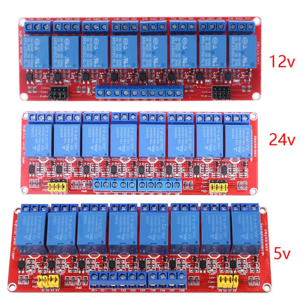 1x 8Channel Relay Module High And Low Level Trigger Relay Control W/ Optocoupler Double-layer FR-4 PCB Board
1x 8Channel Relay Module High And Low Level Trigger Relay Control W/ Optocoupler Double-layer FR-4 PCB Board